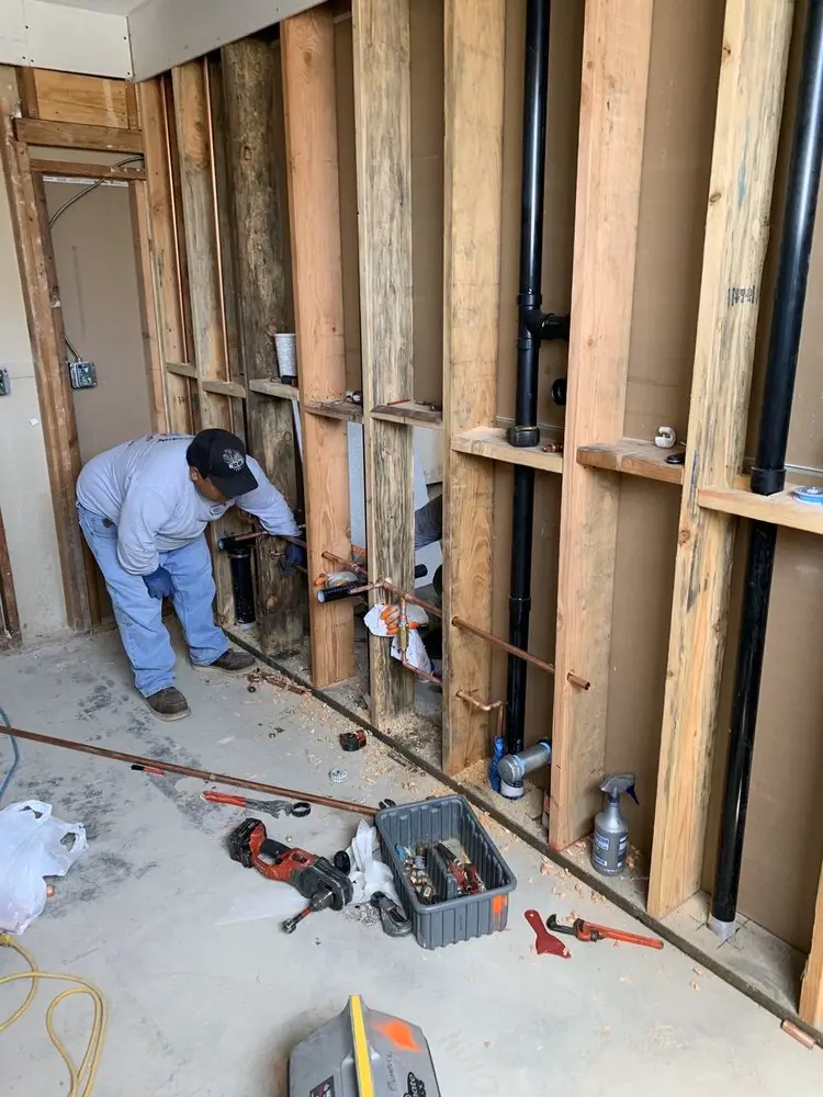 Commercial rough-in plumbing for Commercial Plumbing in Laroche